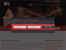 Tablet Screenshot of hairbrazil4extensions.com